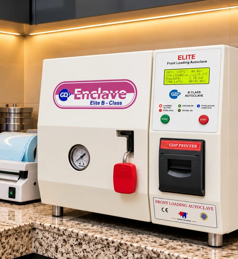 Class B autoclave at Healing Touch Dental Gurgaon