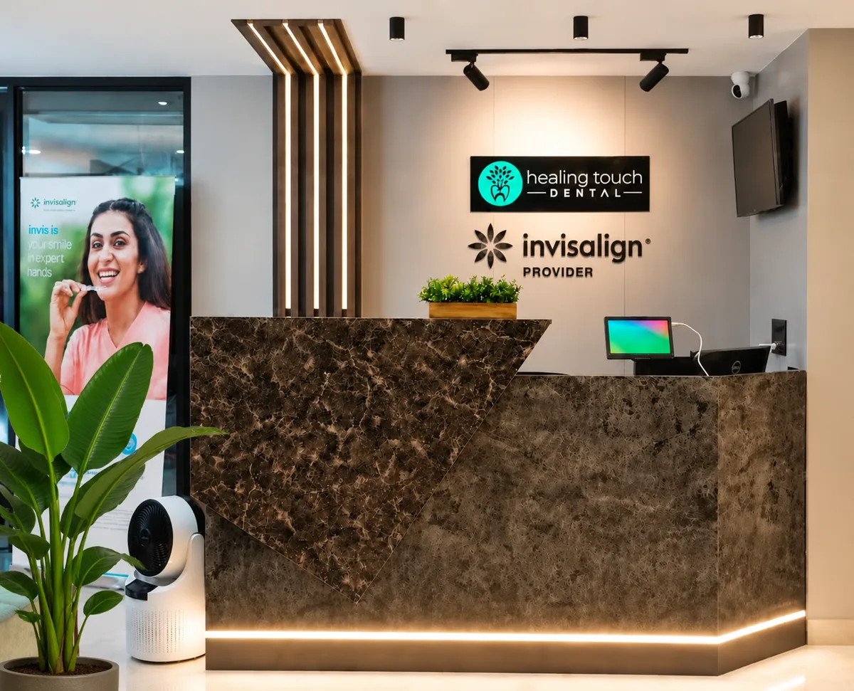 Healing Touch Dental reception, Sector 45 Gurgaon
